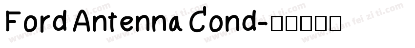 Ford Antenna Cond字体转换